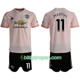 Billige Fotballdrakter Manchester United Martial 11 Barn Bortedraktsett 2018/19 Kortermet